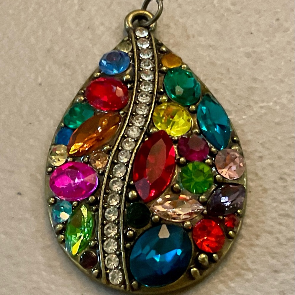 Colorful Teardrop Pendant
